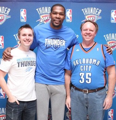 Scott and Cody with Kevin Durant